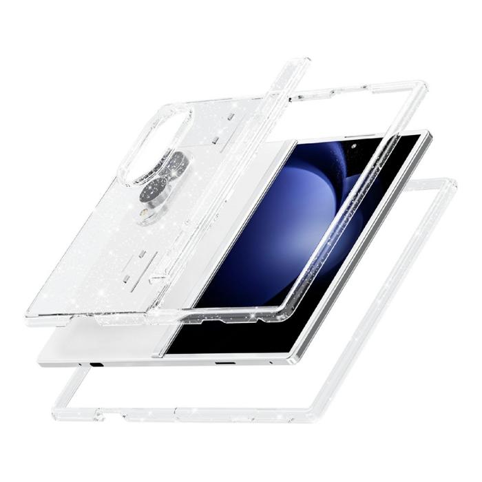 Bild 4,  Samsung Galaxy Z Fold 8 Skal Glitter TPU Vit