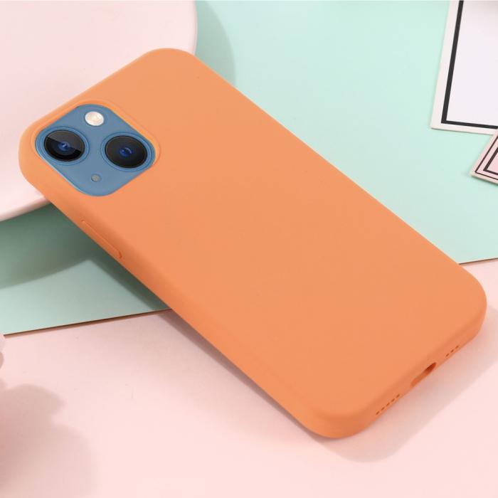 Bild 6,  iPhone 13 Skal MagSafe Liquid Silikon Orange