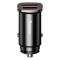 BASEUS Baseus 30W 2x USB Billaddare Snabbladdning Svart