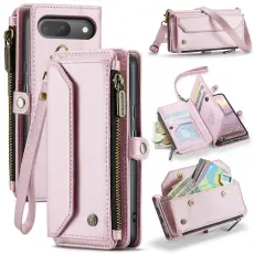 CASEME CASEME Google Pixel 10/10 Pro / 9/9 Pro Fodral L&auml;der Rosa