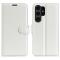  Samsung Galaxy S24 Ultra Fodral Läder Litchi Vit