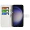  Samsung Galaxy S24 Ultra Fodral Läder Litchi Vit