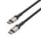 Tech-Protect 100W/5A 1m PD USB-C - USB-C Kabel UltraBoost Evo Titanium