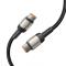 Tech-Protect 100W/5A 1m PD USB-C - USB-C Kabel UltraBoost Evo Titanium