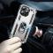  iPhone 15 Pro Max Skal Shockproof Armor Ring Silver