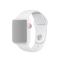  Silikon Armband Apple Watch 42/41/40/38 mm (M/L) - Vit