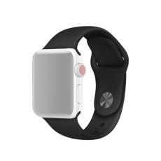  Silikon Armband Apple Watch 42/41/40/38 mm (M/L) - Svart