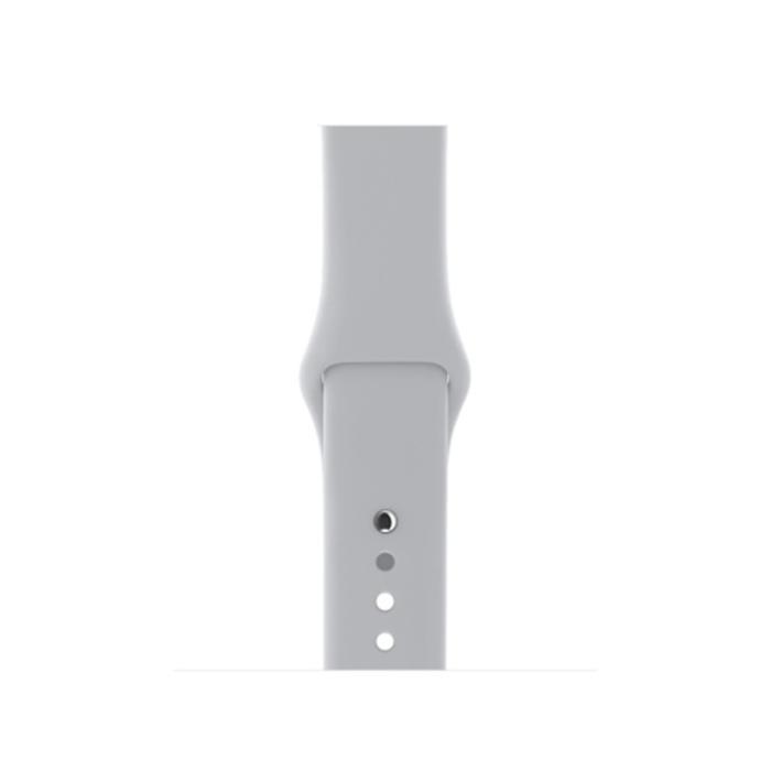 Bild 3,  Silikon Armband Apple Watch 42/44/45/46/49 mm (S/M) Grå