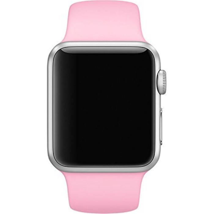 Bild 2,  Silikon Armband Apple Watch 42/44/45/46/49 mm (S/M) Rosa