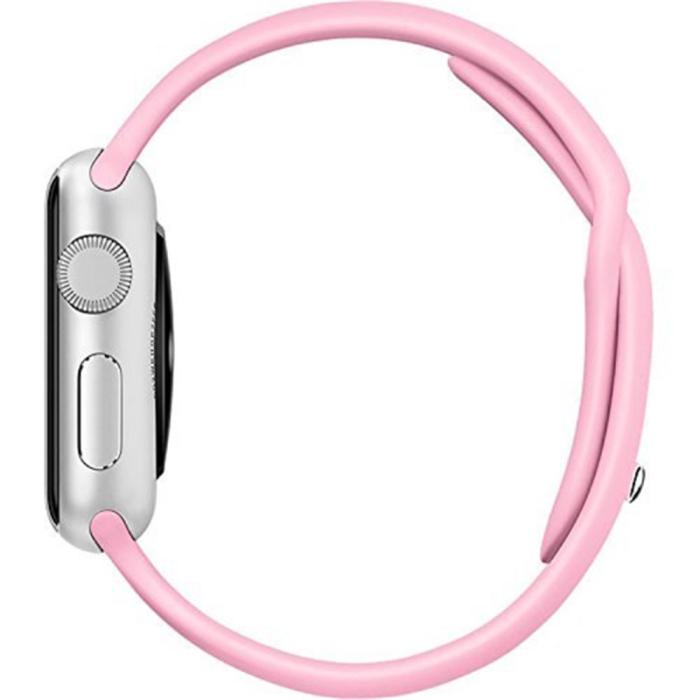 Bild 3,  Silikon Armband Apple Watch 42/44/45/46/49 mm (S/M) Rosa