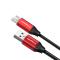 Cababi Cababi Micro USB Quick Charge 1 m - Röd
