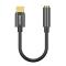 BASEUS BASEUS USB-C till 3.5mm AUX Adapter, DAC Svart