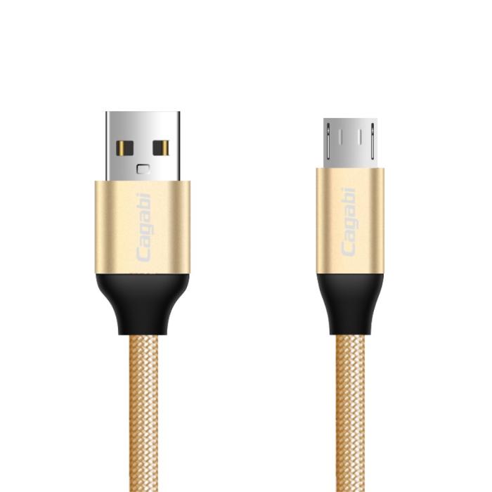 Bild 2, Cababi Cababi Micro USB Quick Charge 1 m - Guld