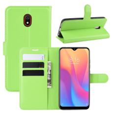  Xiaomi Redmi 8A - Litchi Pl&aring;nboksfodral - Gr&ouml;n