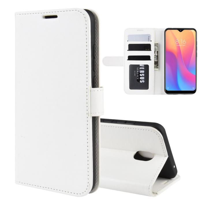 Bild 2,  Xiaomi Redmi 8A - Crazy Horse Plånboksfodral - Vit