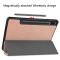  Samsung Galaxy Tab S7 / Tab S8 Fodral Tri-Fold Pennhållare Roséguld