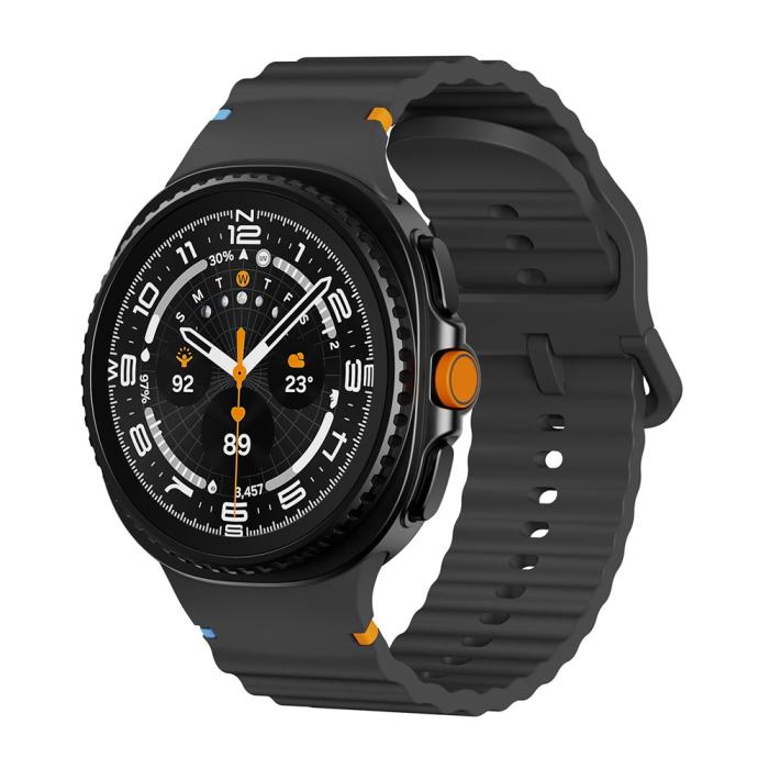 Bild 3, KALEBOL KALEBOL Galaxy Watch 8 46/44/40 mm Armband Wave Svart