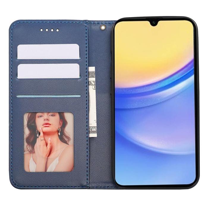 Bild 2,  Samsung Galaxy A56 5G/A36 5G Fodral Flip Läder Blå