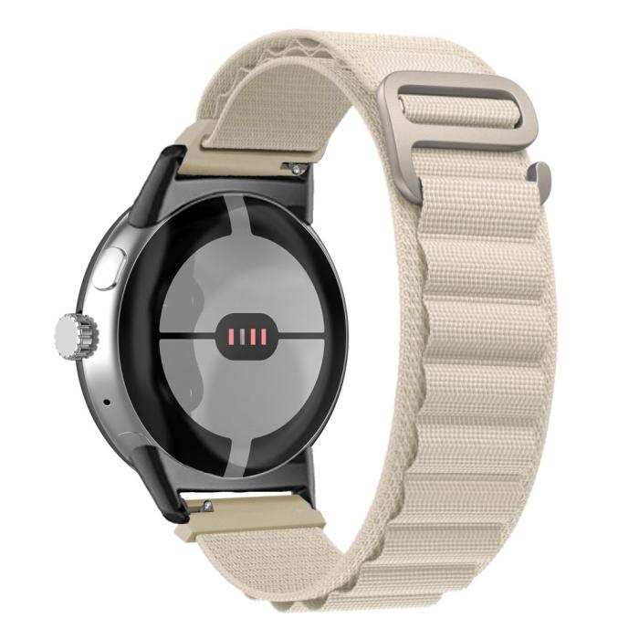 Bild 2,  Google Pixel Watch / Watch 2 Armband Nylon Pro Beige