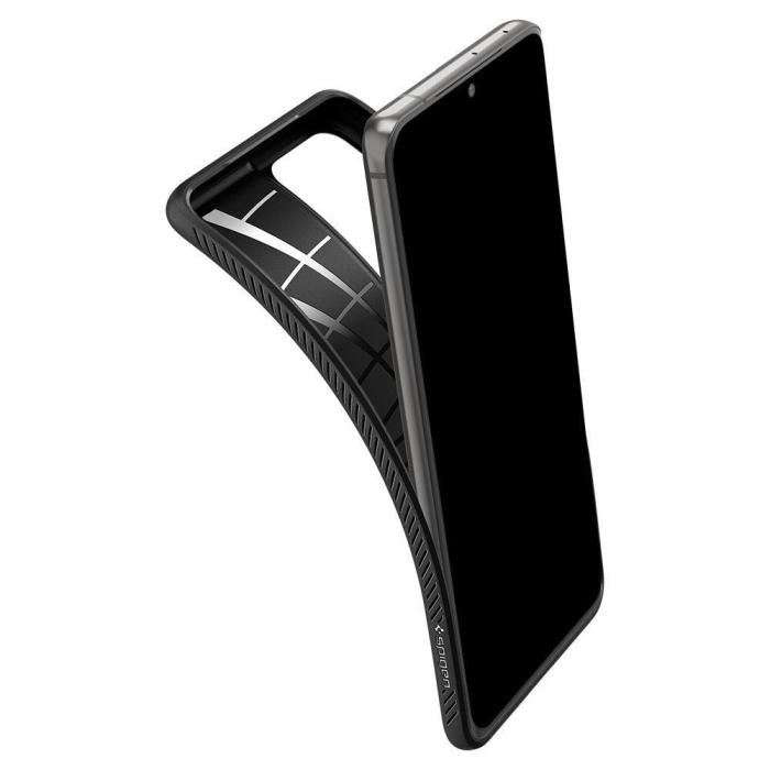 Bild 2, Spigen Samsung Galaxy S21 Ultra - Spigen Liquid Air Skal - Matt Svart