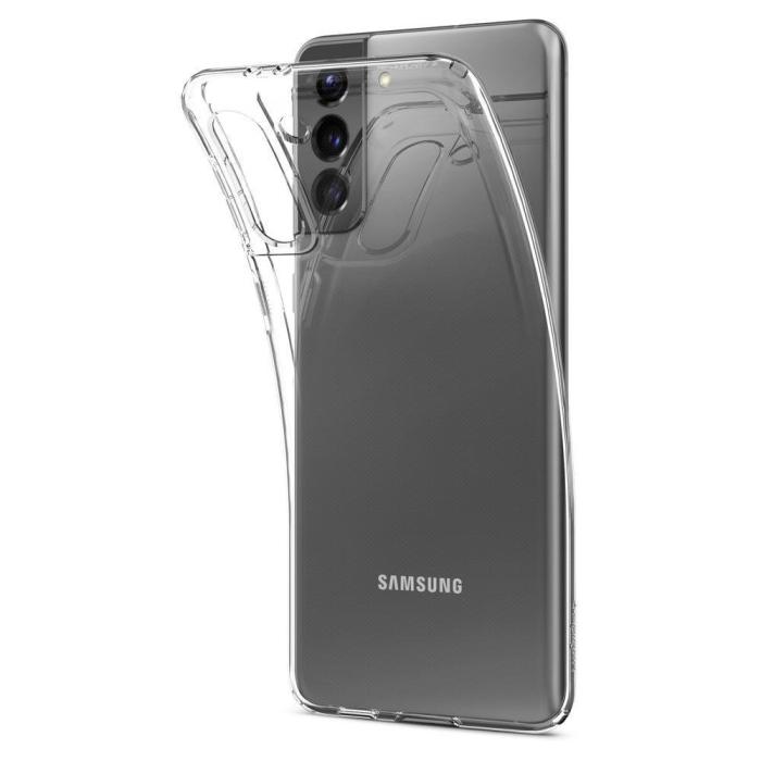 Bild 2, Spigen Samsung Galaxy S21 - Spigen Liquid Crystal Skal - Transparent