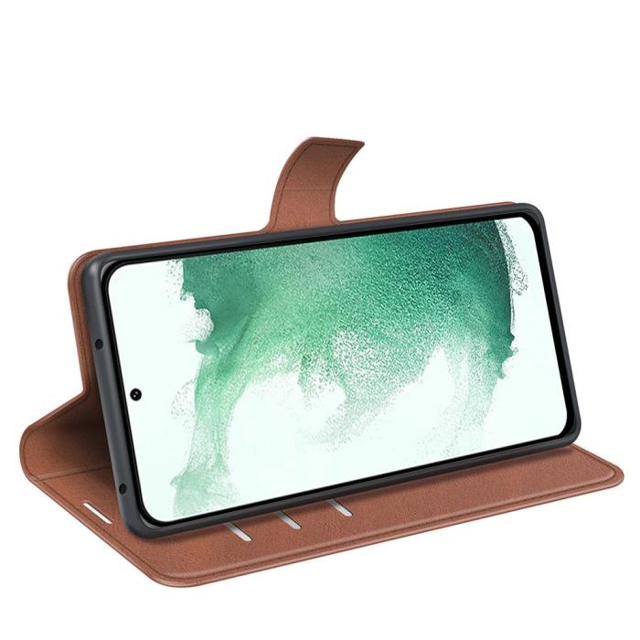 Bild 3,  Samsung Galaxy S23 Plus Fodral Solid Läder Brun