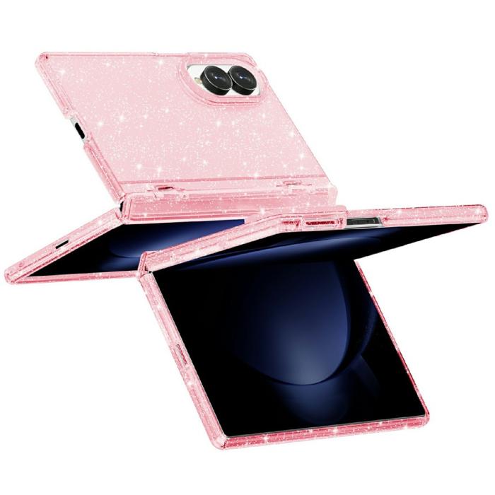 Bild 3,  Samsung Galaxy Z Fold 8 Skal Glitter TPU Rosa