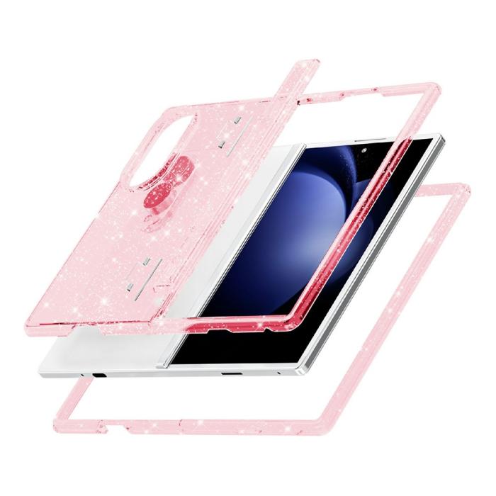 Bild 4,  Samsung Galaxy Z Fold 8 Skal Glitter TPU Rosa