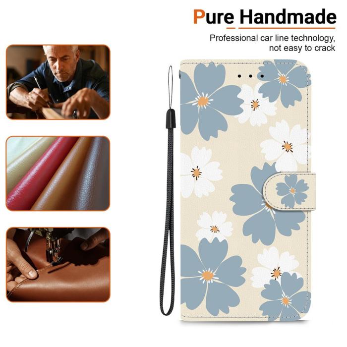 Bild 4,  Honor 400 Smart Fodral Läder Blue Daisy