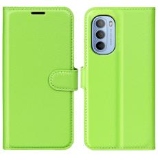  Motorola Moto G31 / G41 Fodral Litchi Textur Gr&ouml;n
