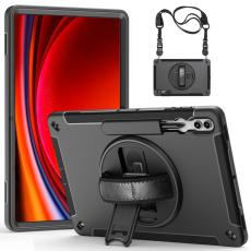  Samsung Galaxy Tab S9 Ultra Skal 360 Rotation Shockproof Med Rem