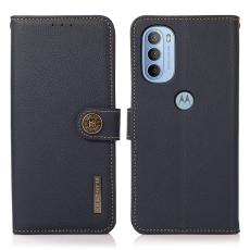 KHAZNEH KHAZNEH Motorola Moto G31 / G41 Fodral RFID &Auml;kta L&auml;der Bl&aring;