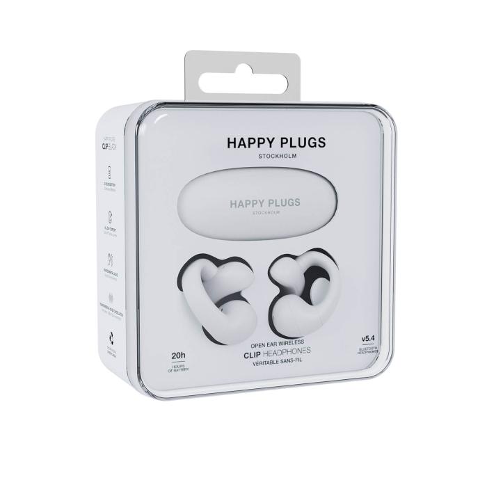 Bild 6, Happy Plugs Happy Plugs In-Ear Hörlurar Clip OWS True-Wireless Vit