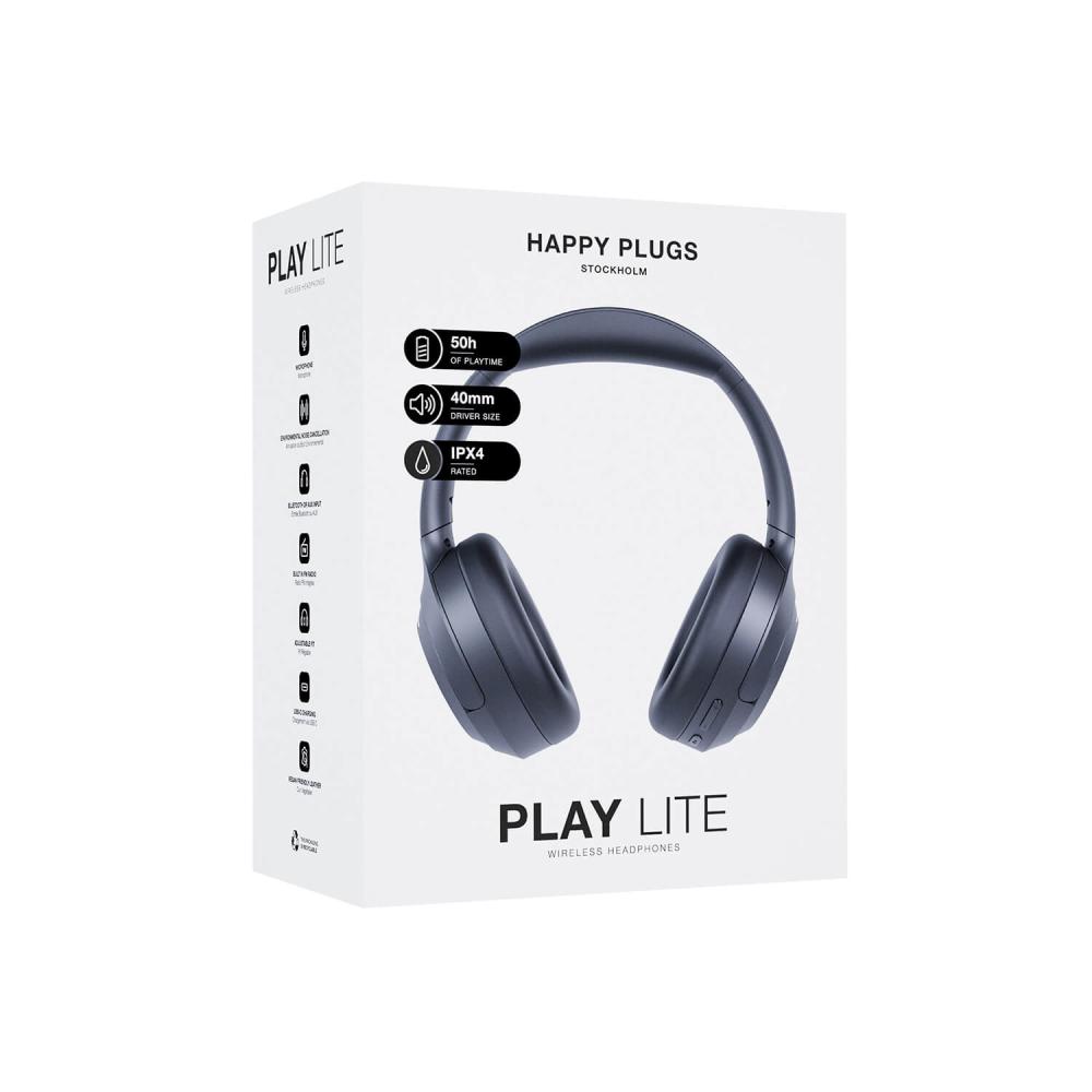 Happy Plugs Happy Plugs Over-Ear Hörlurar Play Lite Trådlös Svart