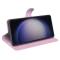  Samsung Galaxy S24 Ultra Fodral Läder Litchi Ljus Rosa