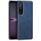  Sony Xperia 1 V Skal Retro Läder Blå