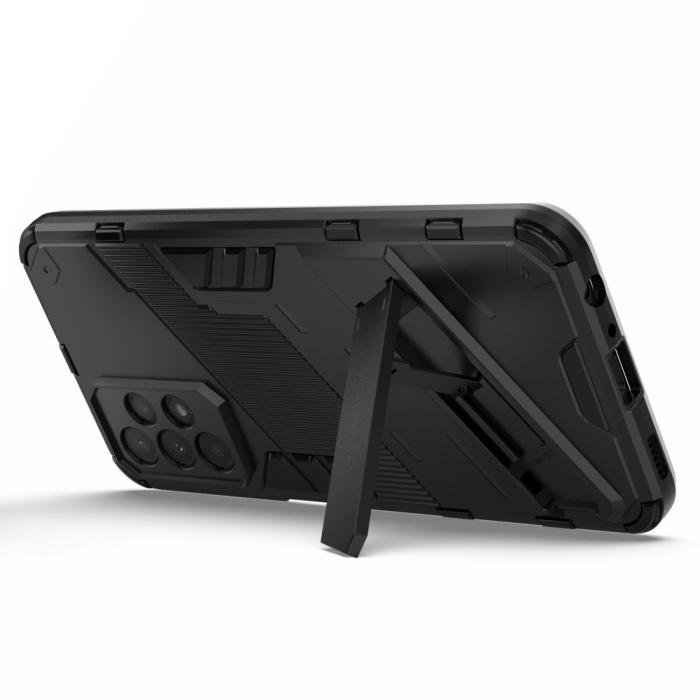 Bild 4,  Samsung Galaxy A23 5G Skal Shockproof Hybrid Kickstand Svart