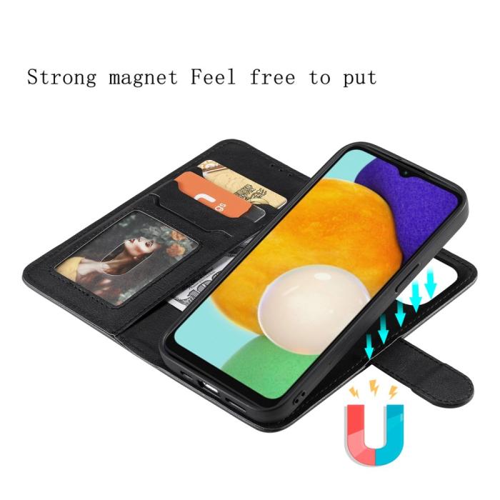 Bild 3,  Samsung Galaxy A04s / A13 5G 2in1 Magnet/Plånboksfodral Svart