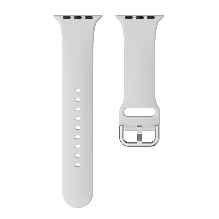 Bild 4,  Silikon Armband Apple Watch 42/41/40/38 mm - Grå