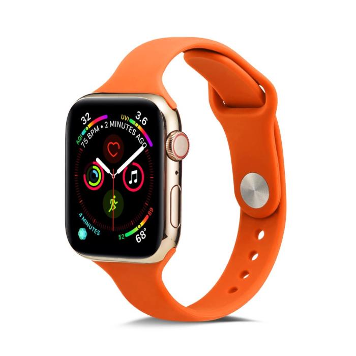 Bild 2,  Silikon Armband Apple Watch 42/41/40/38 mm - Orange