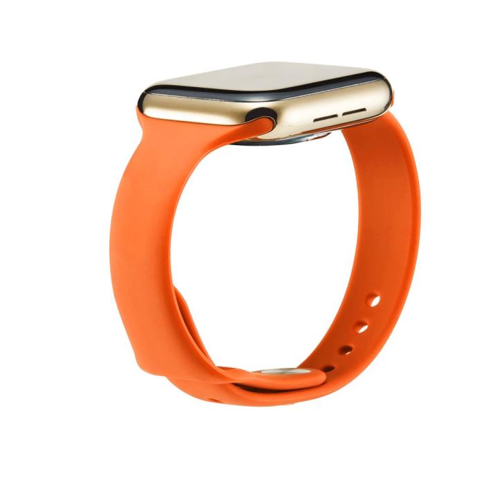 Bild 3,  Silikon Armband Apple Watch 42/41/40/38 mm - Orange