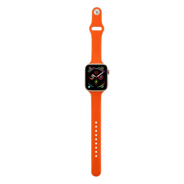 Bild 4,  Silikon Armband Apple Watch 42/41/40/38 mm - Orange
