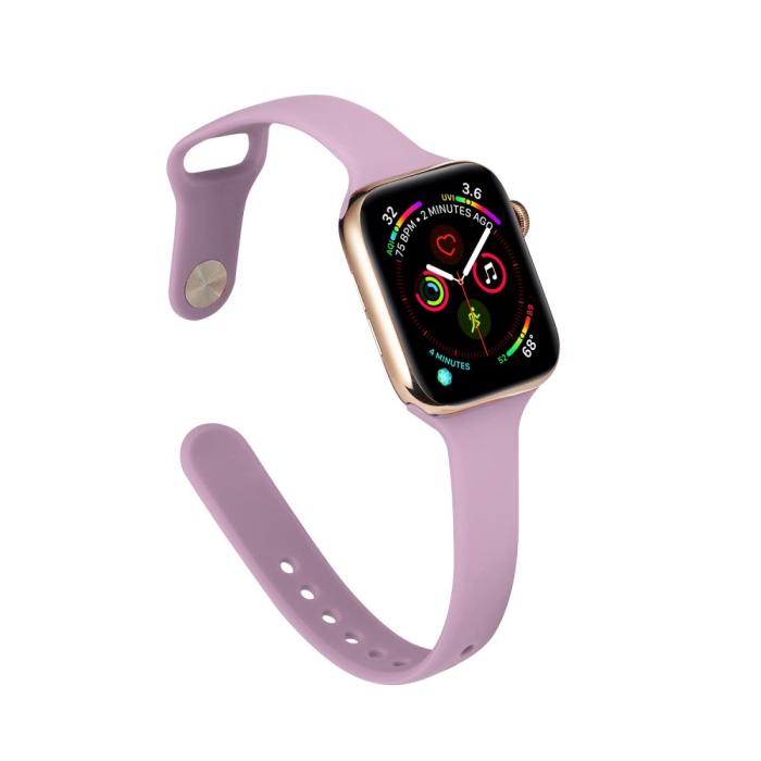 Bild 5,  Silikon Armband Apple Watch 42/41/40/38 mm - Lila
