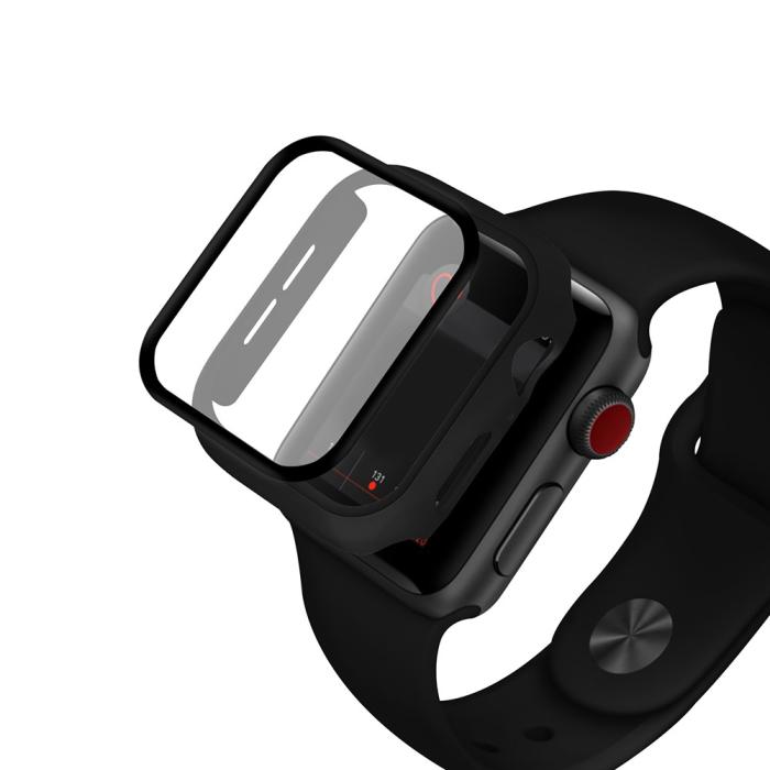 Bild 2,  Härdat Glas Skydd Apple Watch 38 mm - Svart