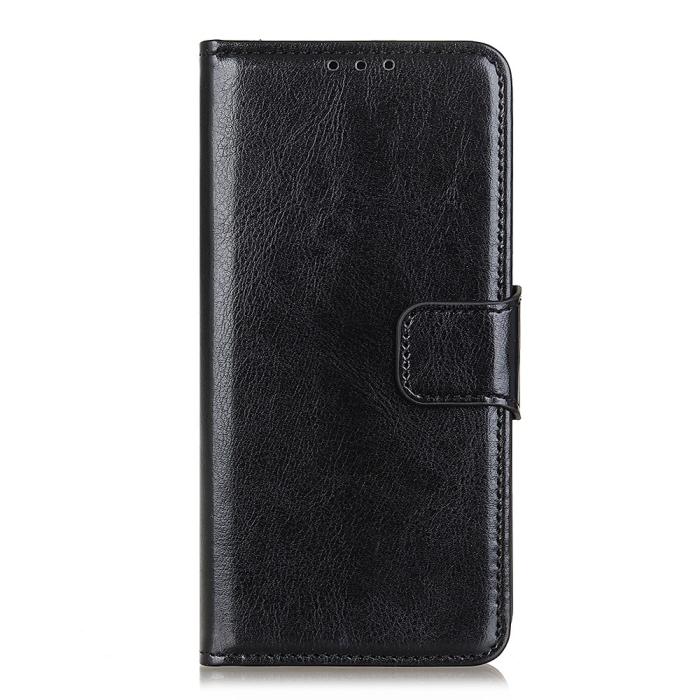 Bild 2,  Xiaomi Redmi 8A - Crazy Horse Plånboksfodral - Svart