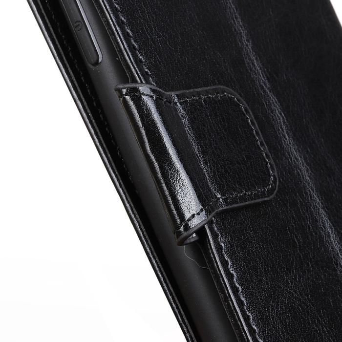Bild 4,  Xiaomi Redmi 8A - Crazy Horse Plånboksfodral - Svart