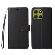  Motorola Moto G86 Power / G86 5G Fodral L&auml;der Svart