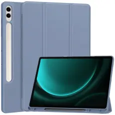  Galaxy Tab S9 FE Plus Fodral Tri-Fold Pennh&aring;llare Lila
