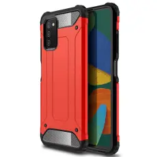  Samsung Galaxy A03s Skal Shockproof Armor Hybrid R&ouml;d
