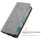  Nokia G10 / G20 Fodral Skin Touch Läder Grå